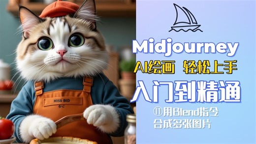 【Midjourney基础教学】全网首发！2025最新MJ零基础入门到精通系统教程 || 保姆级新手教学（附课件）带你快速入门 || 在线教你用指令合成多张照片