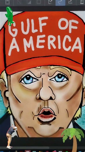 President Donald Trump Alligator Alcatraz Political Cartoon Florida Everglades