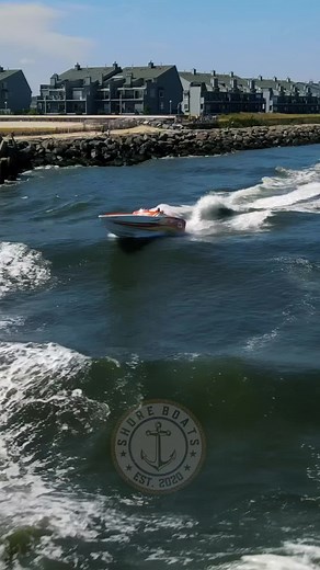 Cigarette boat vs big swells! #cigaretteboat #powerboats #powerboating #bigwaves #reels #facebookreelsviral | Shore Boats