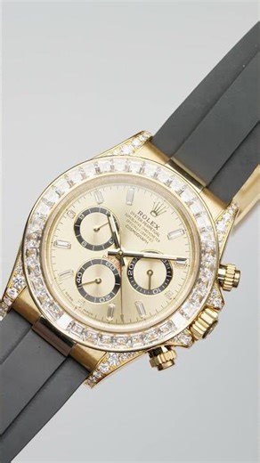 Rolex Daytona Yellow Gold Diamond Dial Diamond Bezel Mens Watch 126538 | SwissWatchExpo