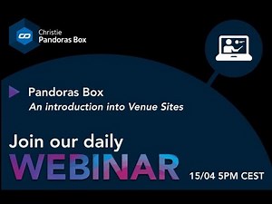 Webinar #17 Pandoras Box Manager - - How to camera setup