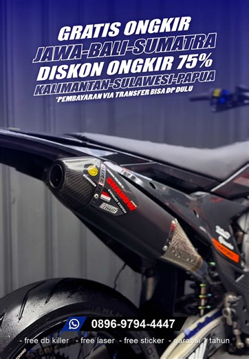 Knalpot Shadow System: Rekomendasi Terbaik Supermoto