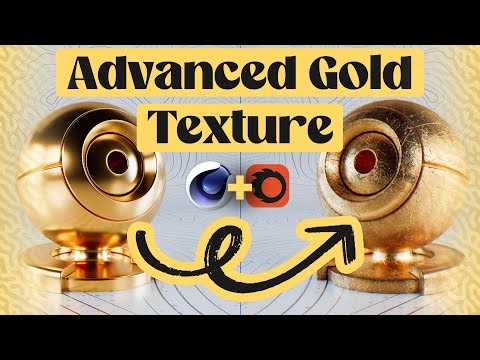 Advanced Gold Material Tutorial in C4D Corona ✨🔥