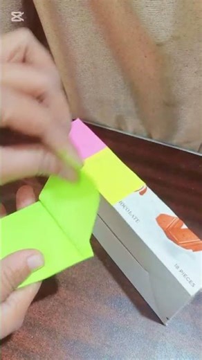 Waste box reuse craft😍/How to make storage box #short #diy #howtomake #craftsncreation476