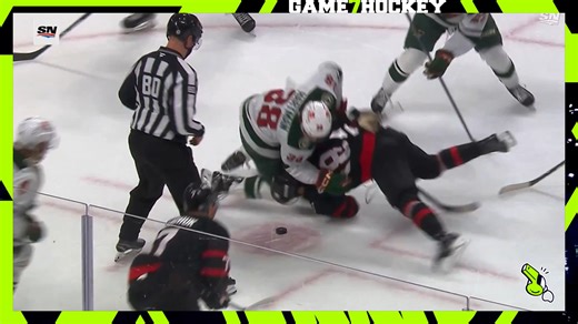 Minnesota's Ryan Hartman given a match penalty for this idiocy on Ottawa's Tim Stutzle. Due to being a match penalty, an automatic supplementary review will happen against Hartman. -Rob | Game 7 Hockey Club