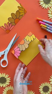 Give your mail a burst of sunshine with a hand-drawn yellow flower envelope flap! ✍️ This simple DIY touch adds a personal, artistic feel to your envelopes, making each one a little piece of art. Perfect for letters, invitations, or just adding some extra joy to your day! ✨ #HandDrawnFlap #EnvelopeArt #DIYStationery | Envelopes.com | Facebook