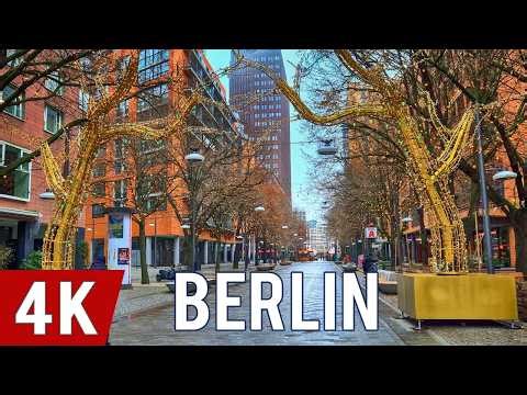 Berlin Walking tour 🇩🇪 Top Sights 4K / Berlin in one day / Christmas markets #berlin