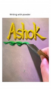 25K views · 42 reactions | Writing with powder — a fleeting act of...