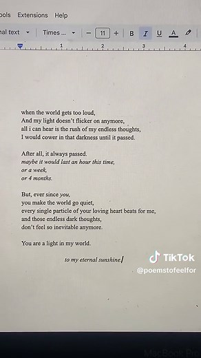 Eternal Sunshine Love Poems for Boyfriend