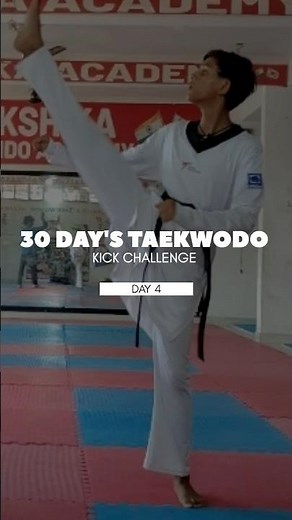 30 Days Taekwondo Kick Challenge | Day4: Drop Kick Practice Beginner toIntermediate #kick #taekwondo