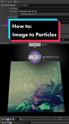 Image to Particles Tutorial in Houdini