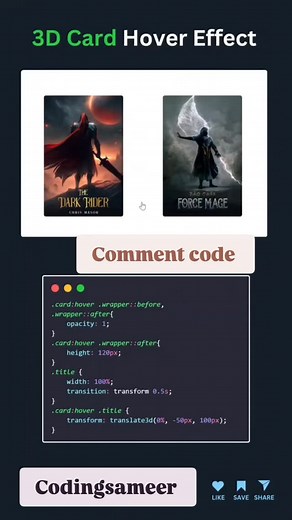 1.1K views · 69 reactions | ✨ Create animation effect with HTML & CSS!  #NeonEffect #HTML #CSS #TextAnimation #ViralContent #InstaMagic #CreativeDesign #WebDesign #GlowUp Try this and get more attention for your code. #trending #trendingreels #instagramreels #trendingsongs❤️❤️❤️❤️樂狼珞 #trendingnow #instareach #instalike #instamood❤️ #instagram #instamusic #instagood #instadaily | Coding Sameer | Facebook