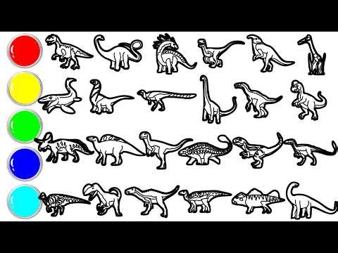 Draw 24 Amazing Dinosaurs in Just Minutes! Allosaurus, Apatosaurus, Amargasaurus, Velociraptor