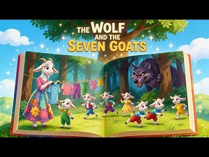The Wolf and the Seven Little Goats - Classic Bedtime Story for Kids 3D 4K