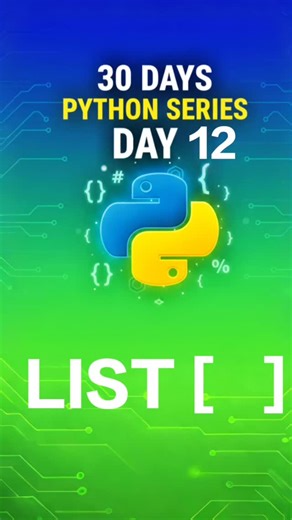 kirankumar | Day 12 — Python List Today I explained what a List is, how it works, and showed a practical coding demo at the end. Watch till the end!... | Instagram
