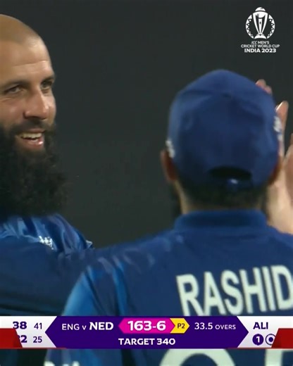 267K views · 5.7K reactions | Moeen Ali gets his first #CWC23 wicket  The Netherlands skipper is back in the hut  #ENGvNED #CWC23 | ICC - International Cricket Council | Facebook