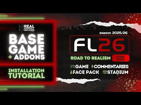Football Life 2026 | FL26 | Base game + Addons | EASY INSTALLATION TUTORIAL