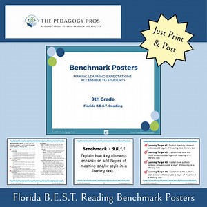 9th Grade Benchmark Posters - Florida B.E.S.T. Reading