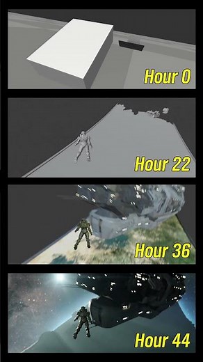 Progression of my Rampage Rally submission #animation #blender #creativeblender