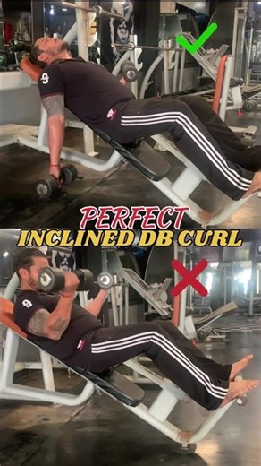 PERFECT INCLINED DB CURL