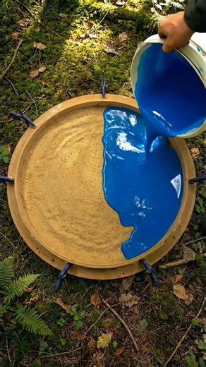 Making a Realistic Ocean Table from Scratch! 🌊✨ #DIY