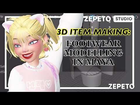 [ CREATE ] FOOTWEAR MODELLING IN MAYA | How to create shoes in ZEPETO part 1