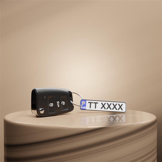 Personalized License Plate Keychain: 3D Printed Car Lover Gift - Etsy