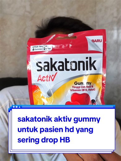 Sakatonik Aktiv Gummy untuk Pasien HD yang Sering Drop HB