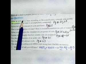 Long Questions, Chapter 10, 10th Class Chemistry