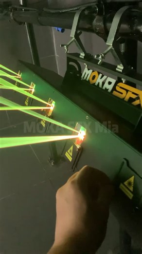 MOKA SFX on Instagram: "🚨 Light up the night with the **MOKA Lighting 6-Eye Full-Color Animation Laser – MK-LS09** 🚨 🎆 6 RGB laser heads with 100+ built-in patterns 🎯 Each head individually DMX controlled 🛡 IP61 dust-proof design = longer life & lower maintenance 🌡 Performs in -30°C to 40°C environments 🎛 Modes: DMX (12/62CH), Sound, Auto, Master/Slave 🔒 Built-in safety: Key lock + interlock Perfect for clubs, laser shows, and next-level party vibes. 💥 #MOKALighting #LaserLightShow #RGB