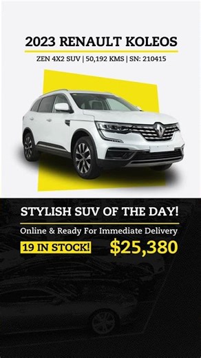 𝟭𝟵 𝗜𝗡 𝗦𝗧𝗢𝗖𝗞! 😍 - 2023 Renault Koleos Zen 4x2 SUV