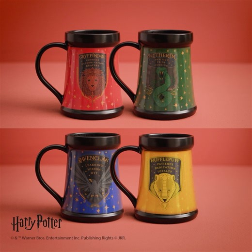 Reveal where your loyalty lies with these magic colour-changing Hogwarts™ house mugs! ✨☕️ Comment emojis for the house you belong to. 🦁🦅🦡🐍 Shop more magical gifts and decor at participating Hallmark Gold Crown stores. | Hallmark Canada
