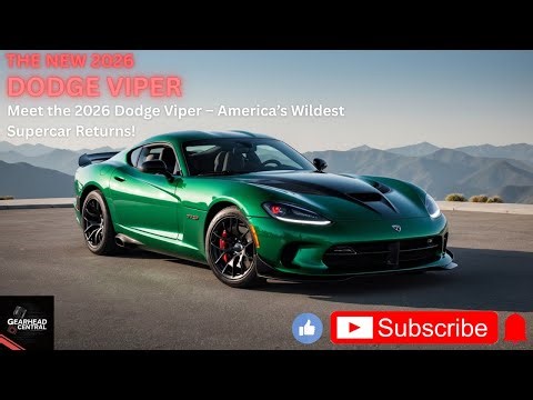 765HP BEAST! 2026 Dodge Viper – Everything You Need to Know