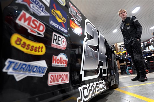 Hammer Down: Sam Johnson accelerates to success in stock car racing