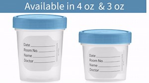 Vakly 4 oz Specimen Cups with Screw-On Lids Clear Non-Sterile 10 Pack | Medical sample container for lab testing, diagnostics, specimen transport, home testing, durable plastic, leak-resistant seal