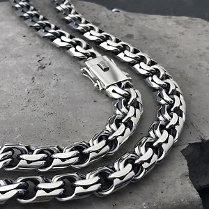 Mens 925 Sterling Silver Chain, Men Necklace, Mens Silver Necklace, Men 925 Silver Chain, Sterling Silver Pendant Necklace - Etsy