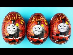 Thomas and Friends Surprise Eggs Opening - James, Gordon, Harold Toys