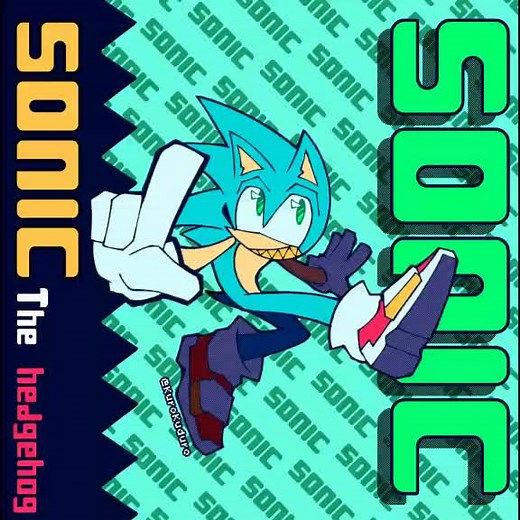 Gotta go fast🦔🌀 #digitalart #fypシ #sonicthehedgehog