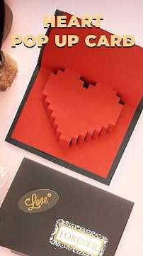 Minecraft Heart Pop Up Card ❤️⛏️ | Easy Pixel Pop Up Card DIY