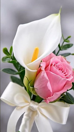 Calla Lily and Rose Corsage #diyweddingflowers #corsage #bride #weddingdecorations #wedding