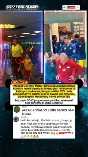Sisi lain Ronaldo dan Messi yang jarang dibahas media⚽️ #cr7 #ronaldo #messi #goat #respect