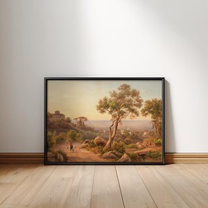 Dirt Road Landscape Print | Vintage Oil Painting (digital Download) - Etsy