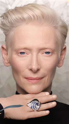 Magnetic, unique and endlessly expressive, Tilda Swinton shares a natural affinity with the Maison’s repertoire of bold and precious wildlife. #CartierIntoTheWild