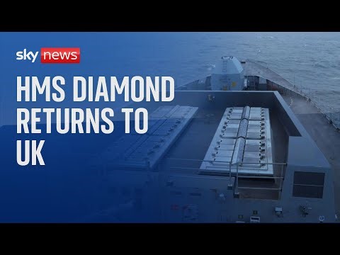 HMS Diamond returns to UK following defence mission in Red Sea against Houthi attacks