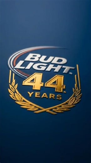 Bud Light 44 years logo