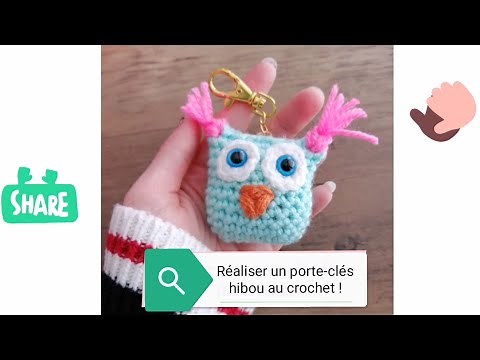 CROCHET : Porte-clés hibou