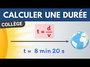 Calculer un TEMPS ✅ Exercice corrigé | Collège | Physique Chimie