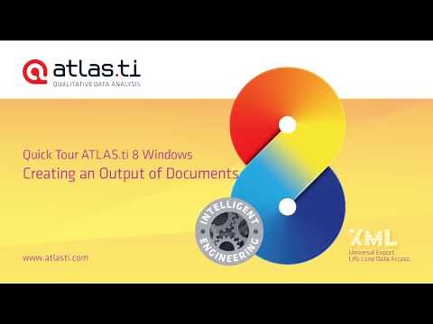 ATLAS.ti 8 Windows-Creating Outputs of Documents