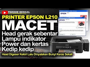 Cara Memperbaiki Printer Epson L210 Error Macet Lampu Kertas Dan Power Kedip Kedip