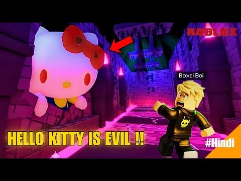 HELLO KITTY is EVIL! (Roblox Escape Obby in Hindi)
